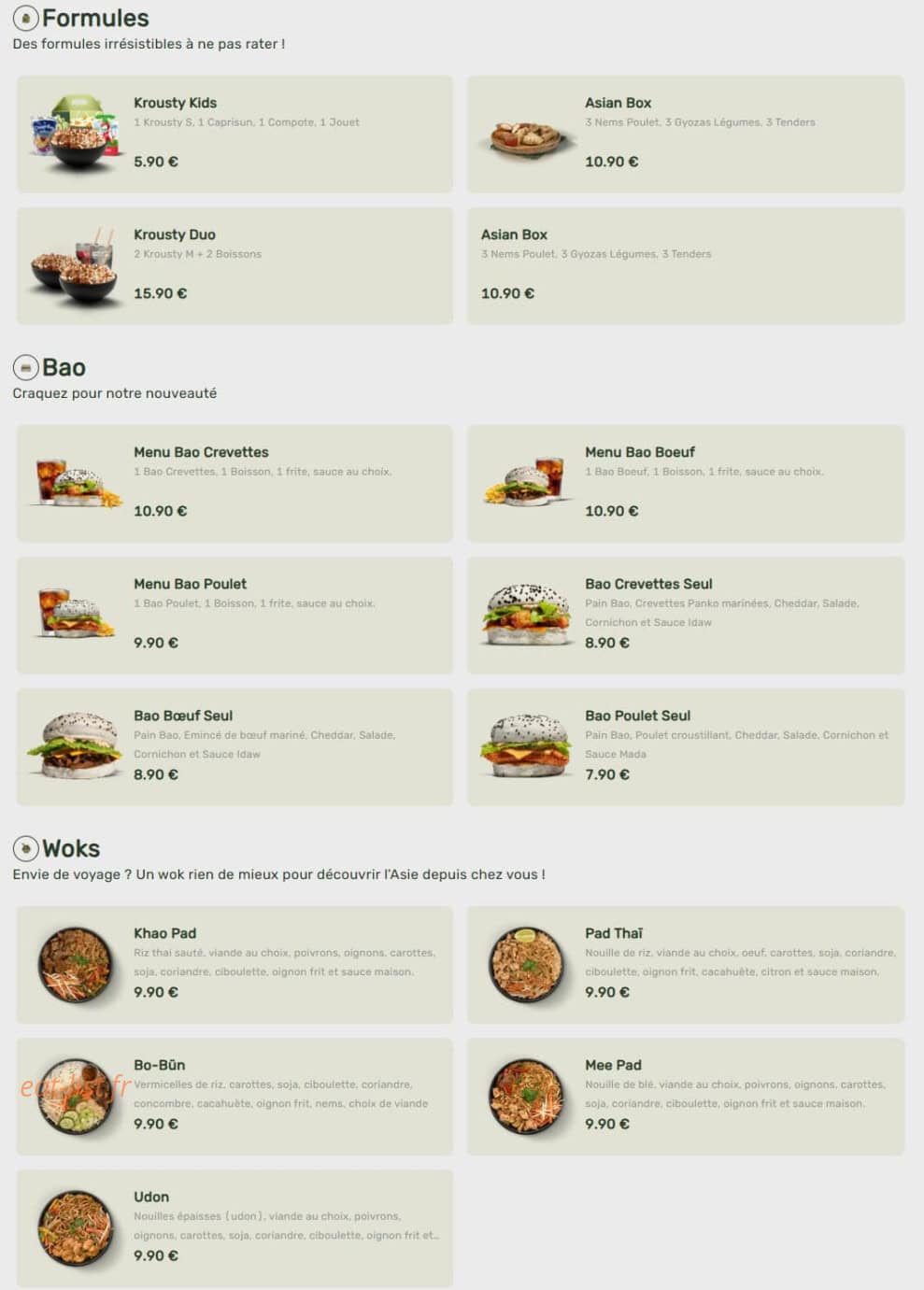 Krousty Sabaidi — carte page 1
