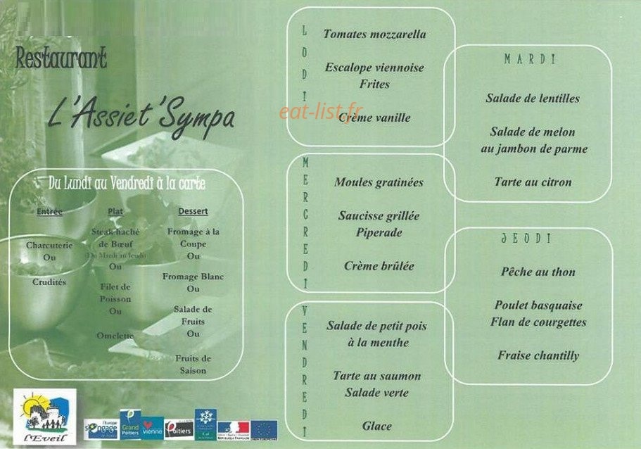 L'Assiet'Sympa — carte page 2