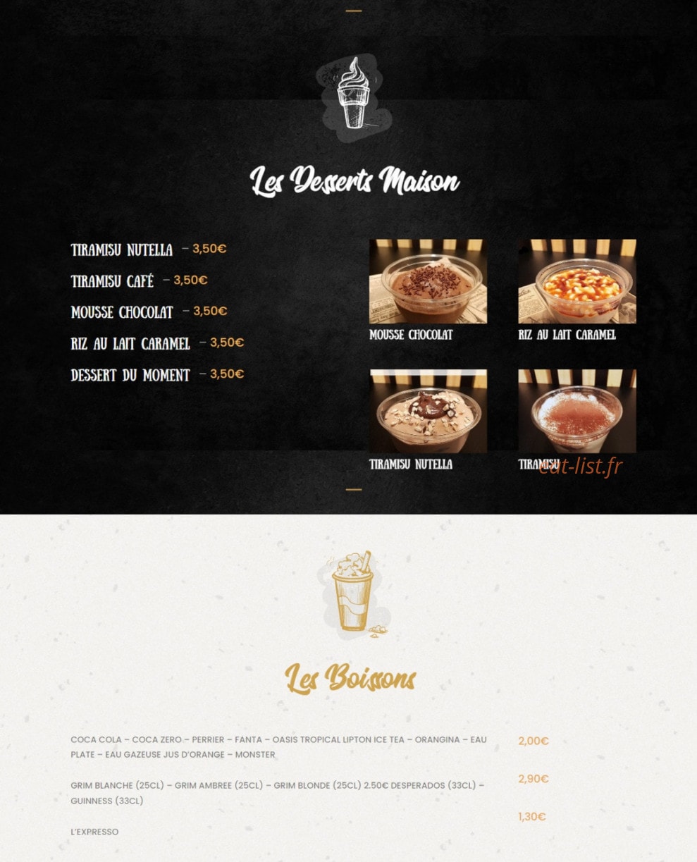 L'Atelier du Croque — carte page 4