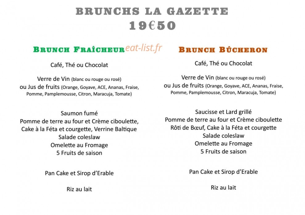 La Gazette — carte page 8