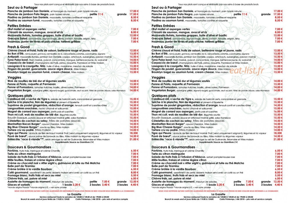La Gazette — carte page 5
