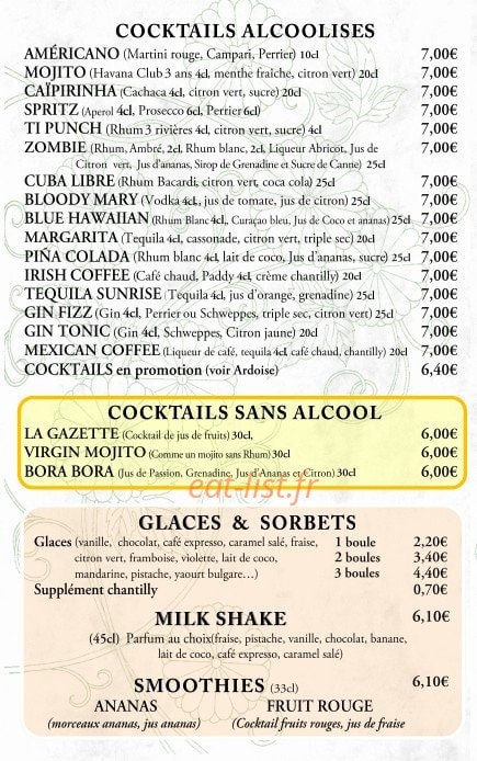 La Gazette — carte page 3