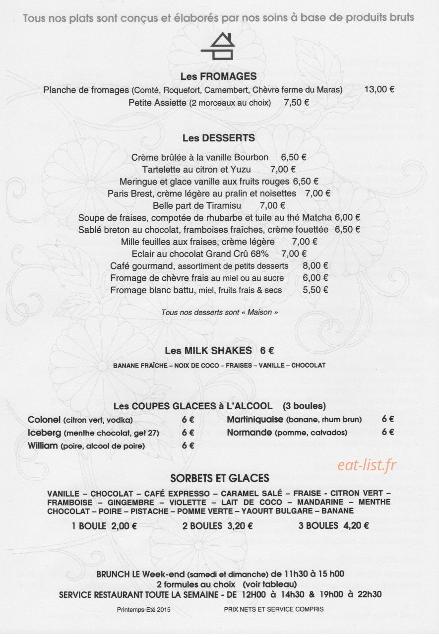 La serrurerie — carte page 2
