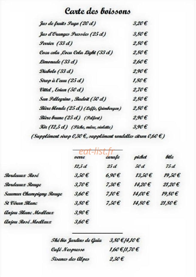 Laissez vous ten'thé — carte page 4