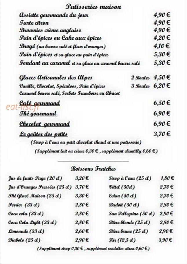 Laissez vous ten'thé — carte page 3