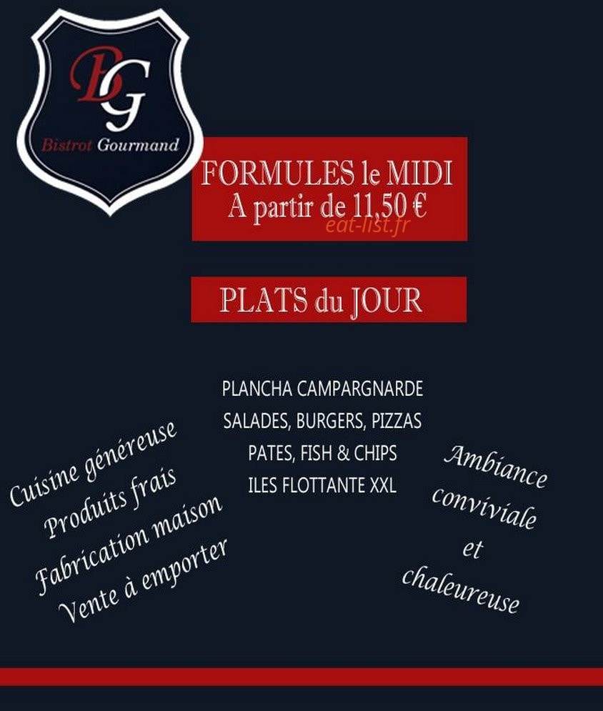 Le Bistrot Gourmand — carte page 4