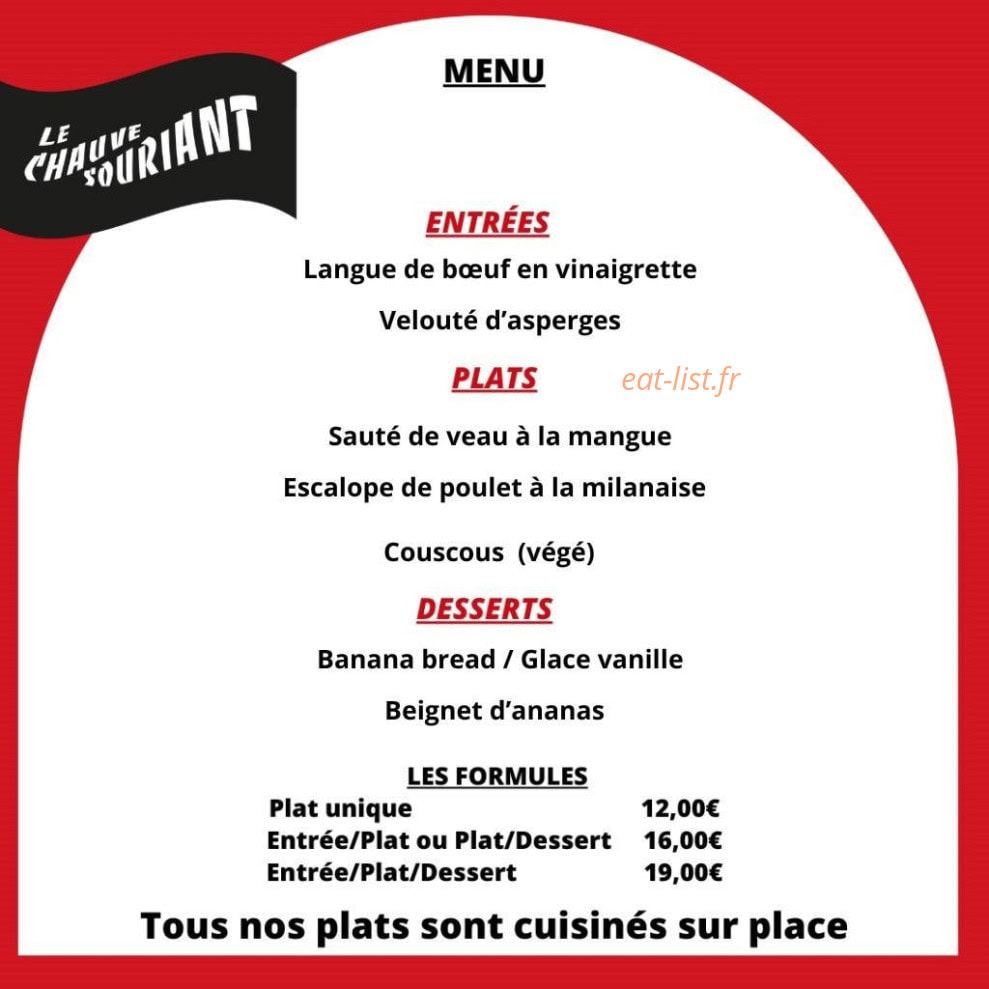Le Chauve Souriant — carte page 1