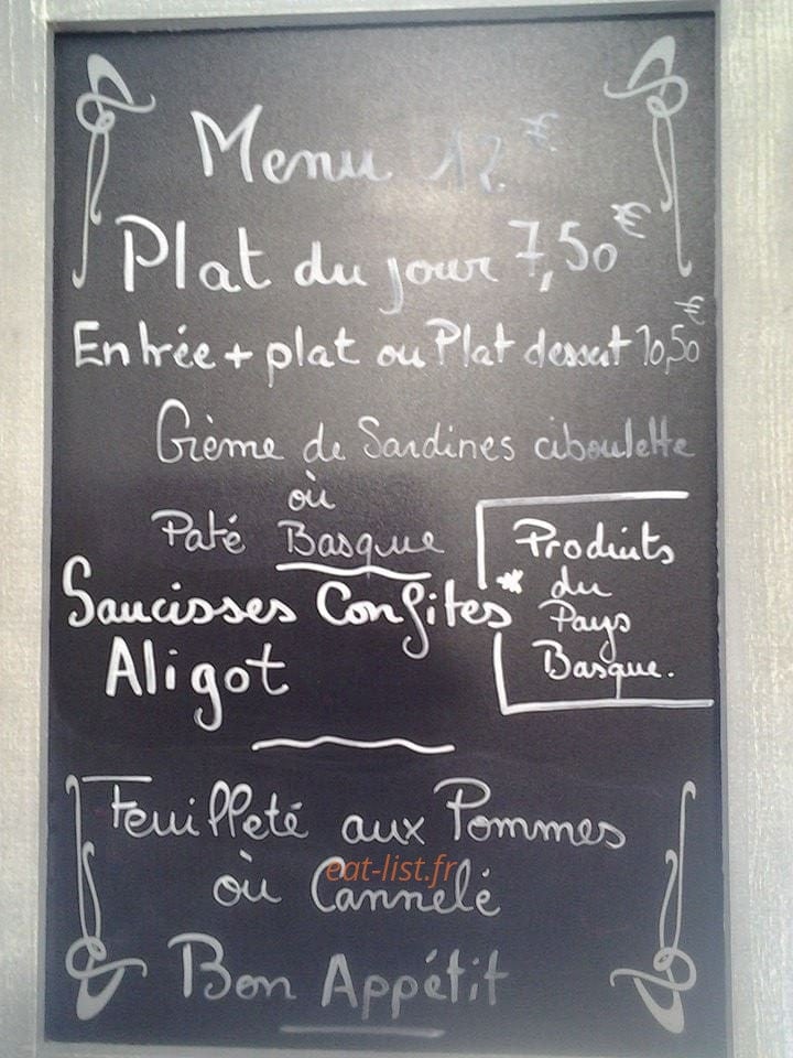 Le comptoir du sud ouest — carte page 1
