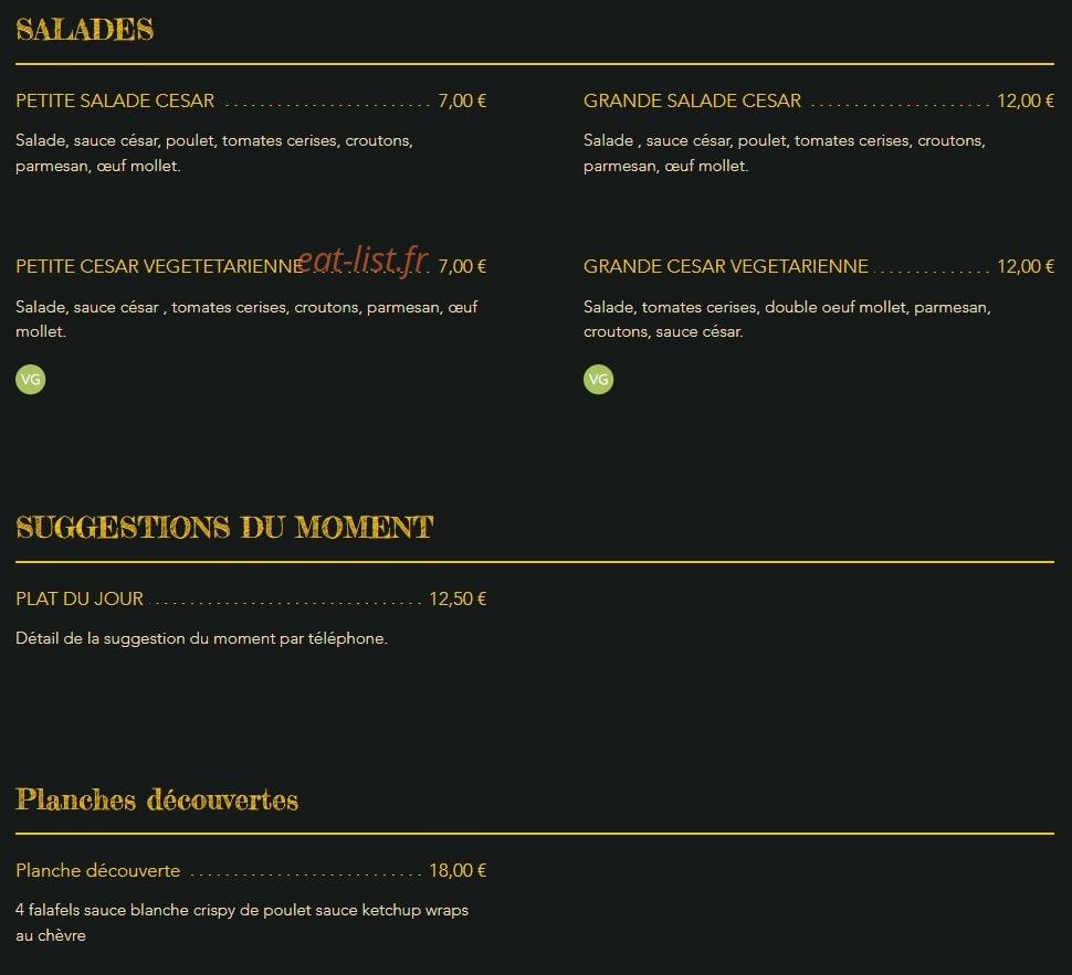 Le noir citron — carte page 2