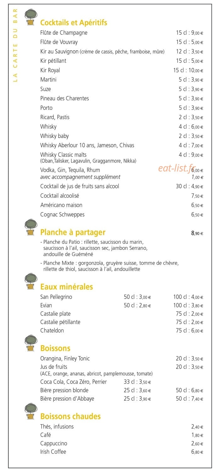 Le Patio — carte page 2