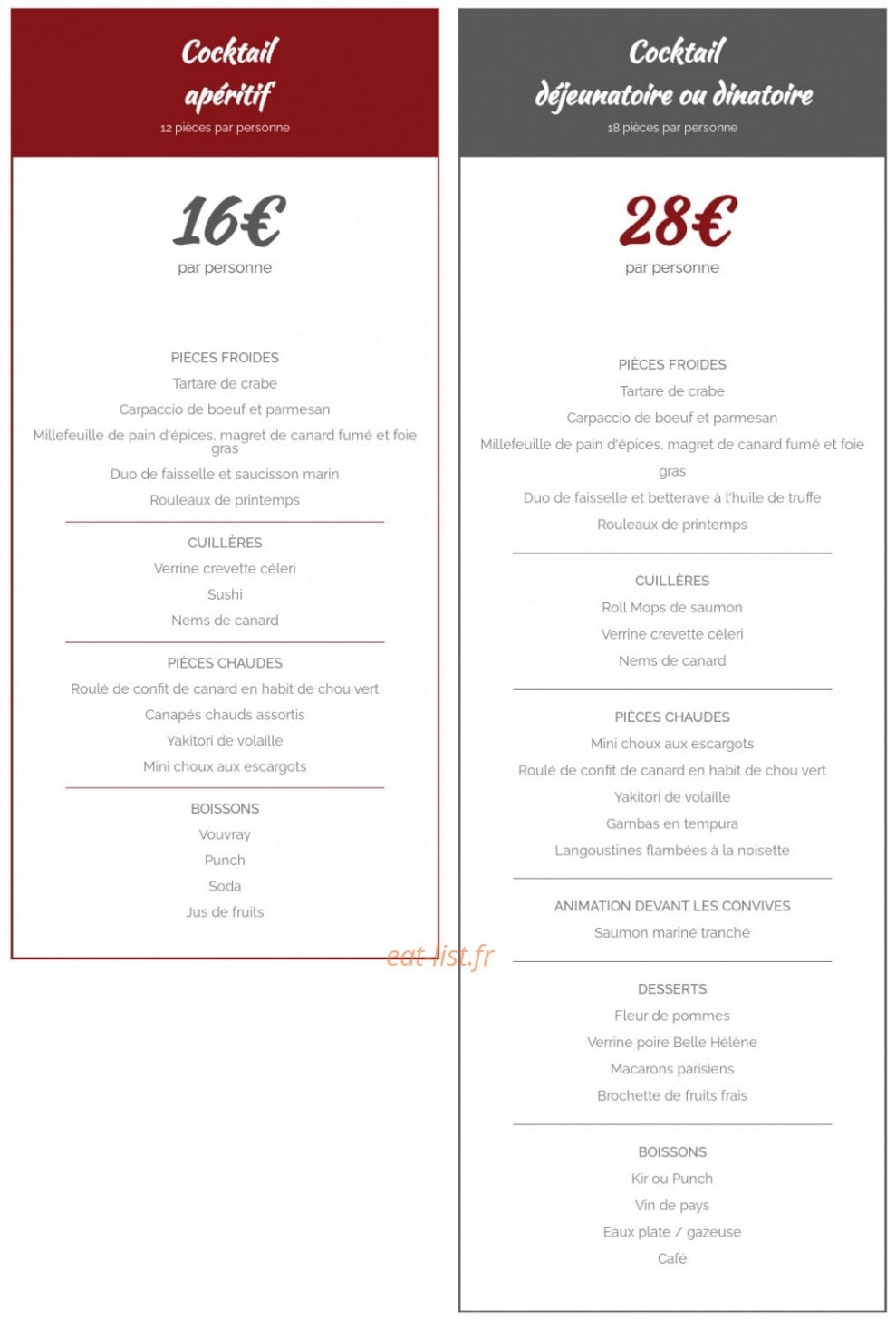 Le Patio — carte page 4