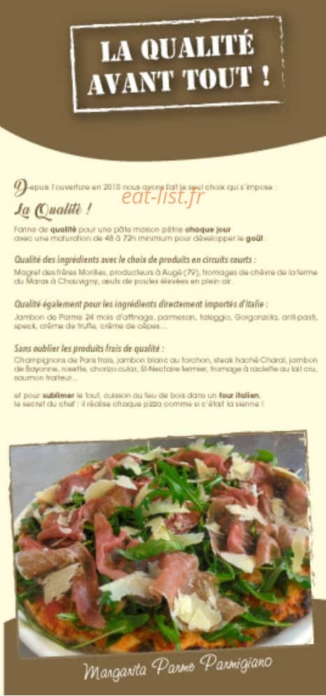 Le plais de la pizz' — carte page 4