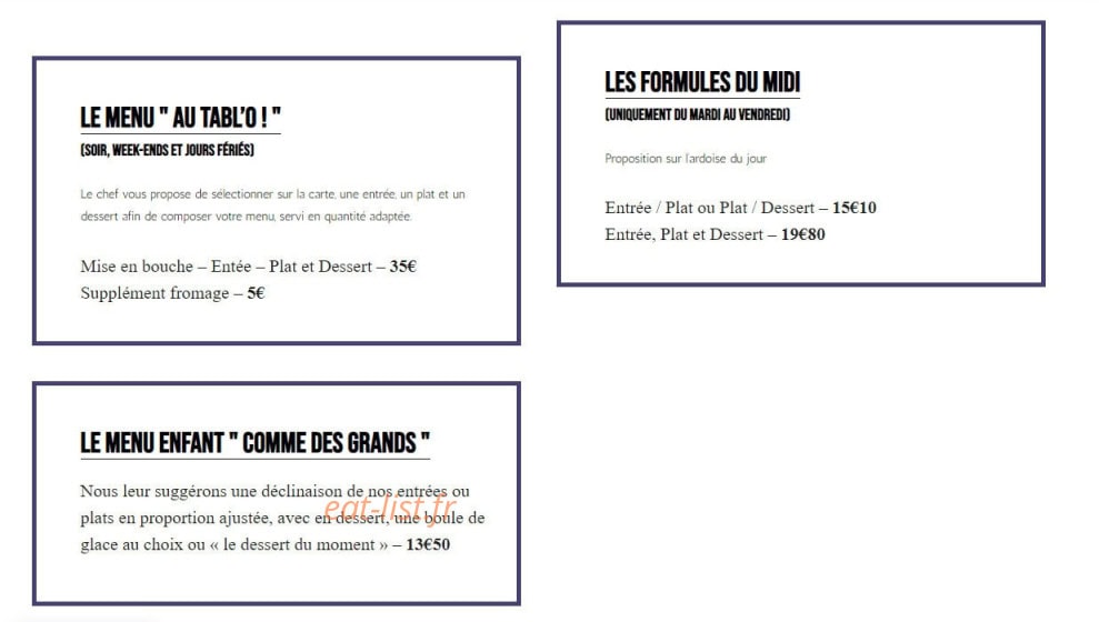 Le Tabl'o — carte page 1