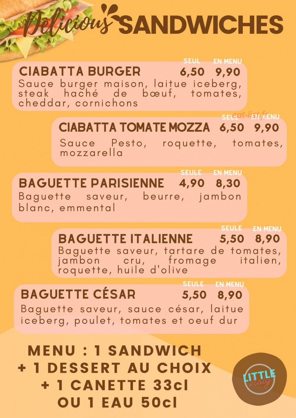 Little Italy — carte page 5