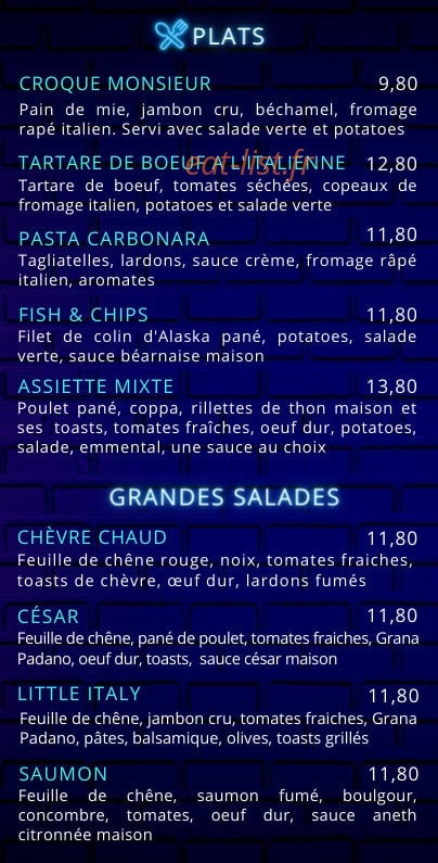 Little Italy — carte page 4