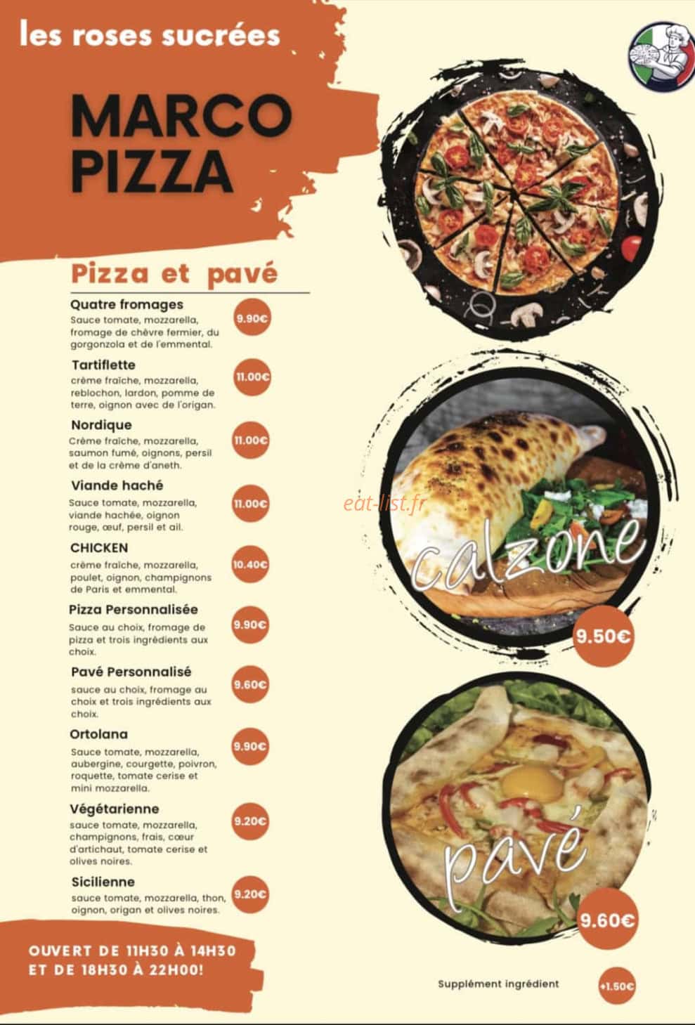Marco Pizza 86 — carte page 2