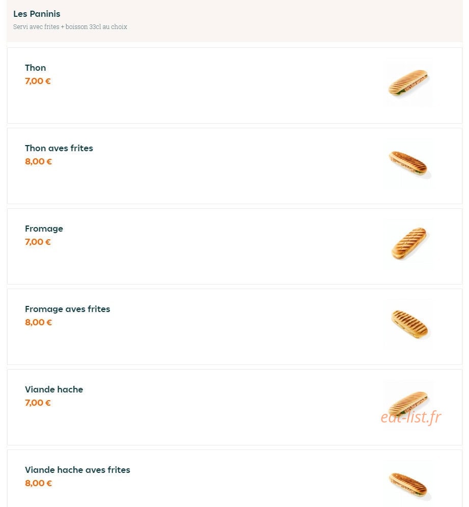 Miam's Food — carte page 4