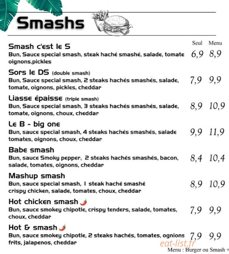 MK Street Food — carte page 2