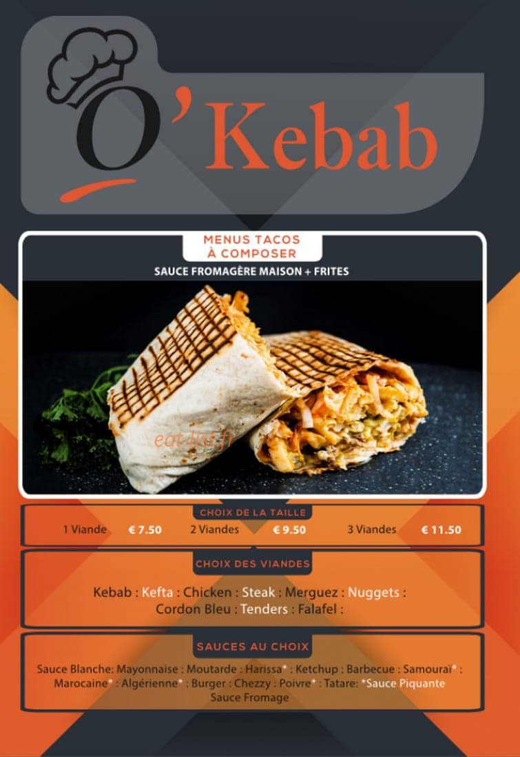 O'kebab — carte page 2