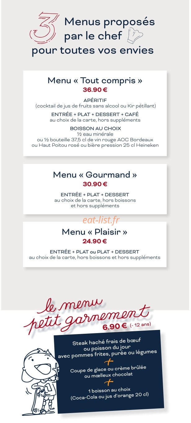 Oh Le Bistro — carte page 3