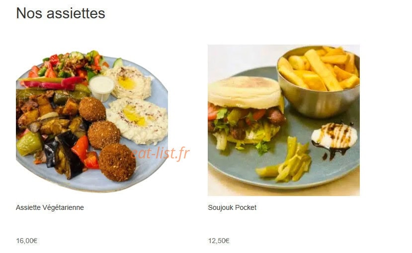 Oh Libanais — carte page 3