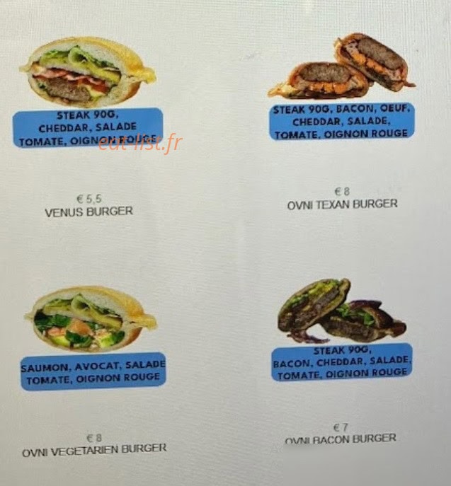 Ovni Burger 86 — carte page 4
