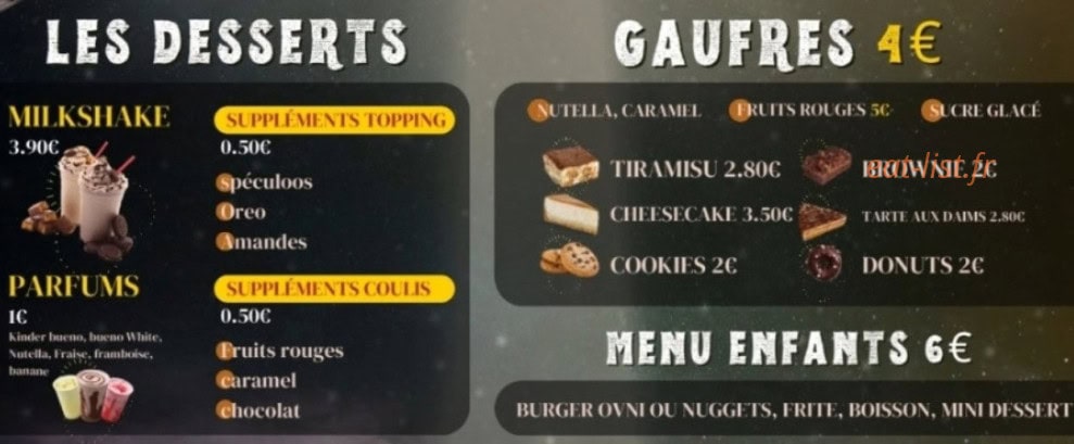 Ovni Burger 86 — carte page 7