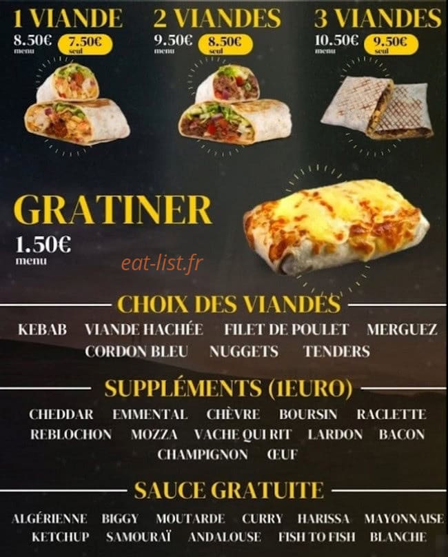 Ovni Burger 86 — carte page 6