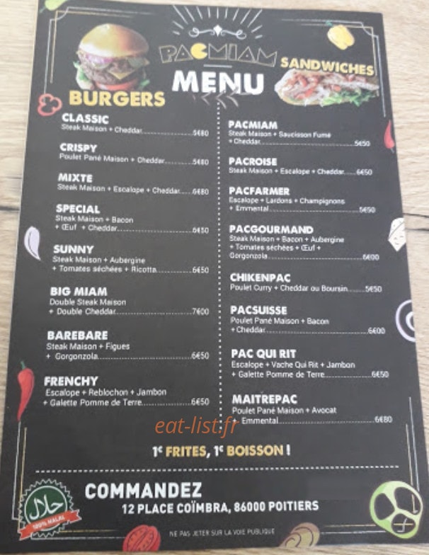 Pac-Miam — carte page 1