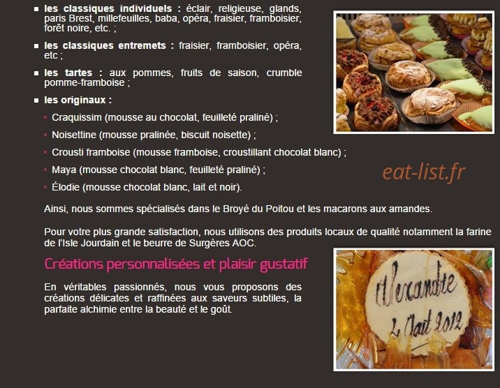 Pain Délice — carte page 2