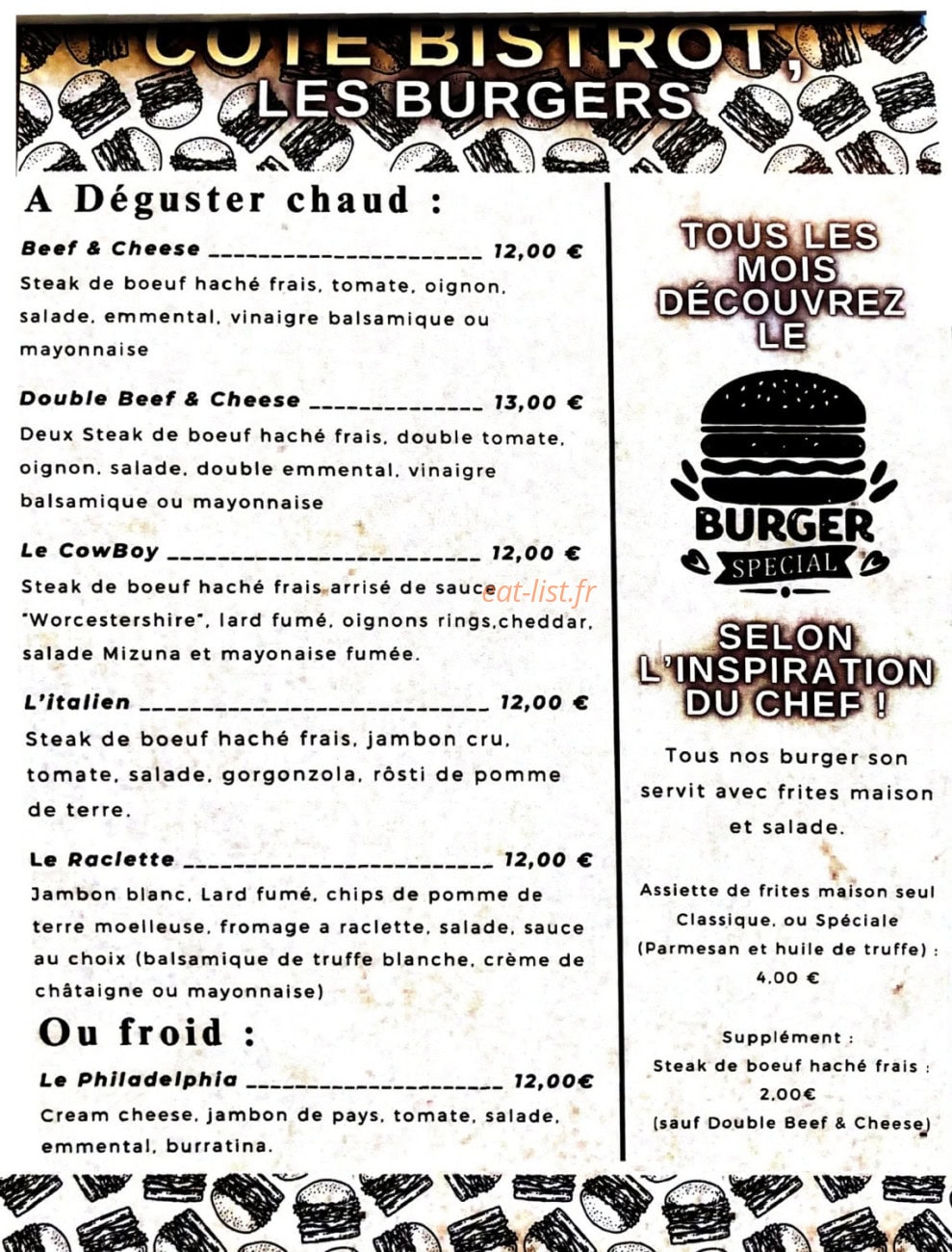 Poitiers pizza — carte page 2