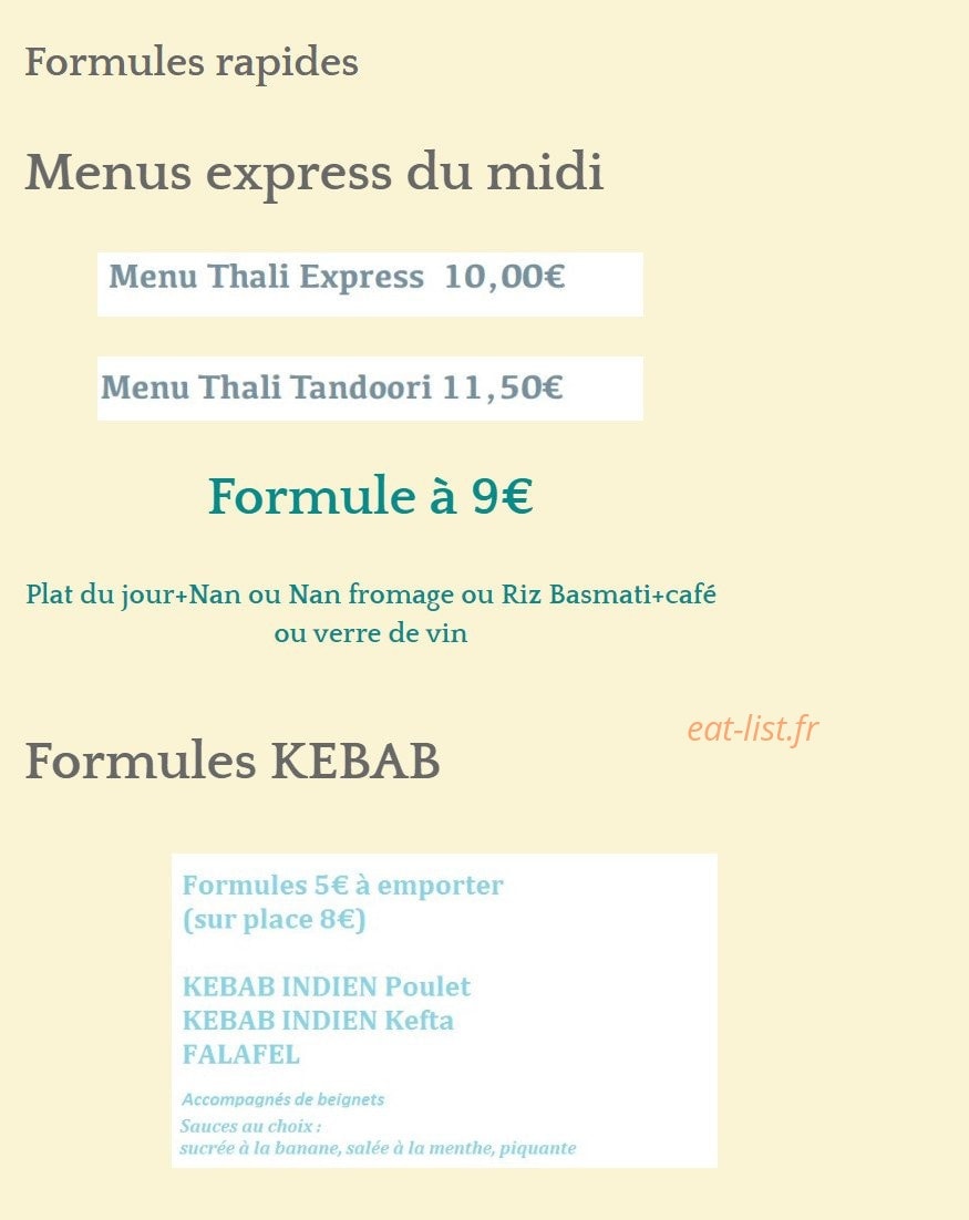 Restaurant K2 — carte page 7