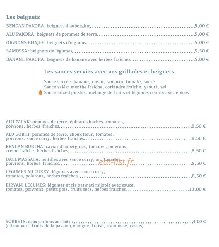 Restaurant K2 — carte page 6