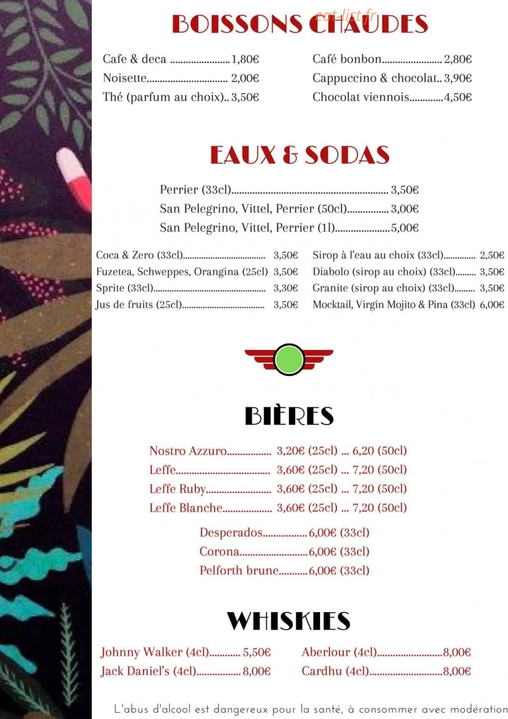 Rouge Basilic — carte page 2