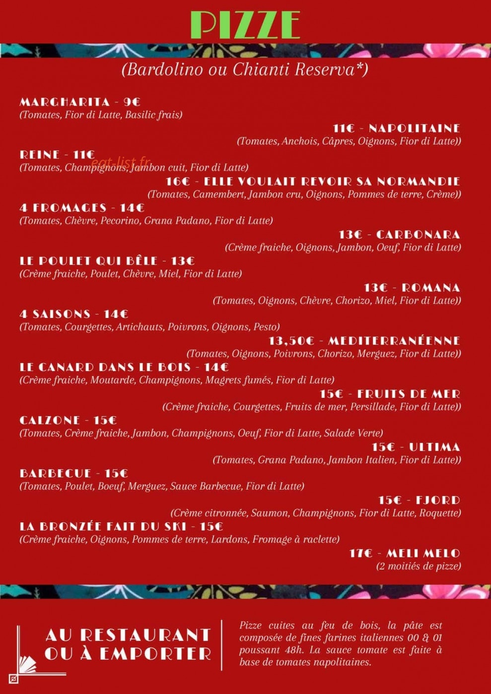 Rouge Basilic — carte page 6