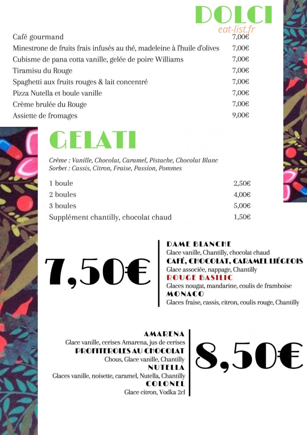 Rouge Basilic — carte page 7