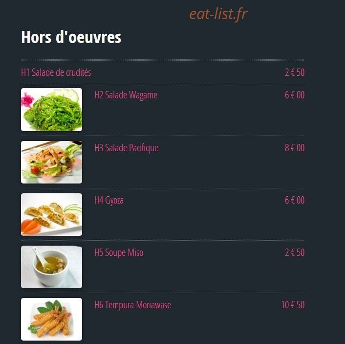 Sushi Kyo — carte page 9