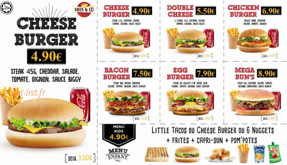 Tacos and co — carte page 1