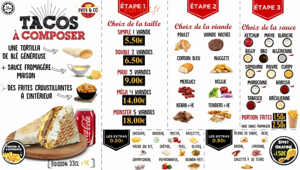 Tacos and co — carte page 2