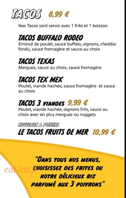 Texas Chicken Grill — carte page 3