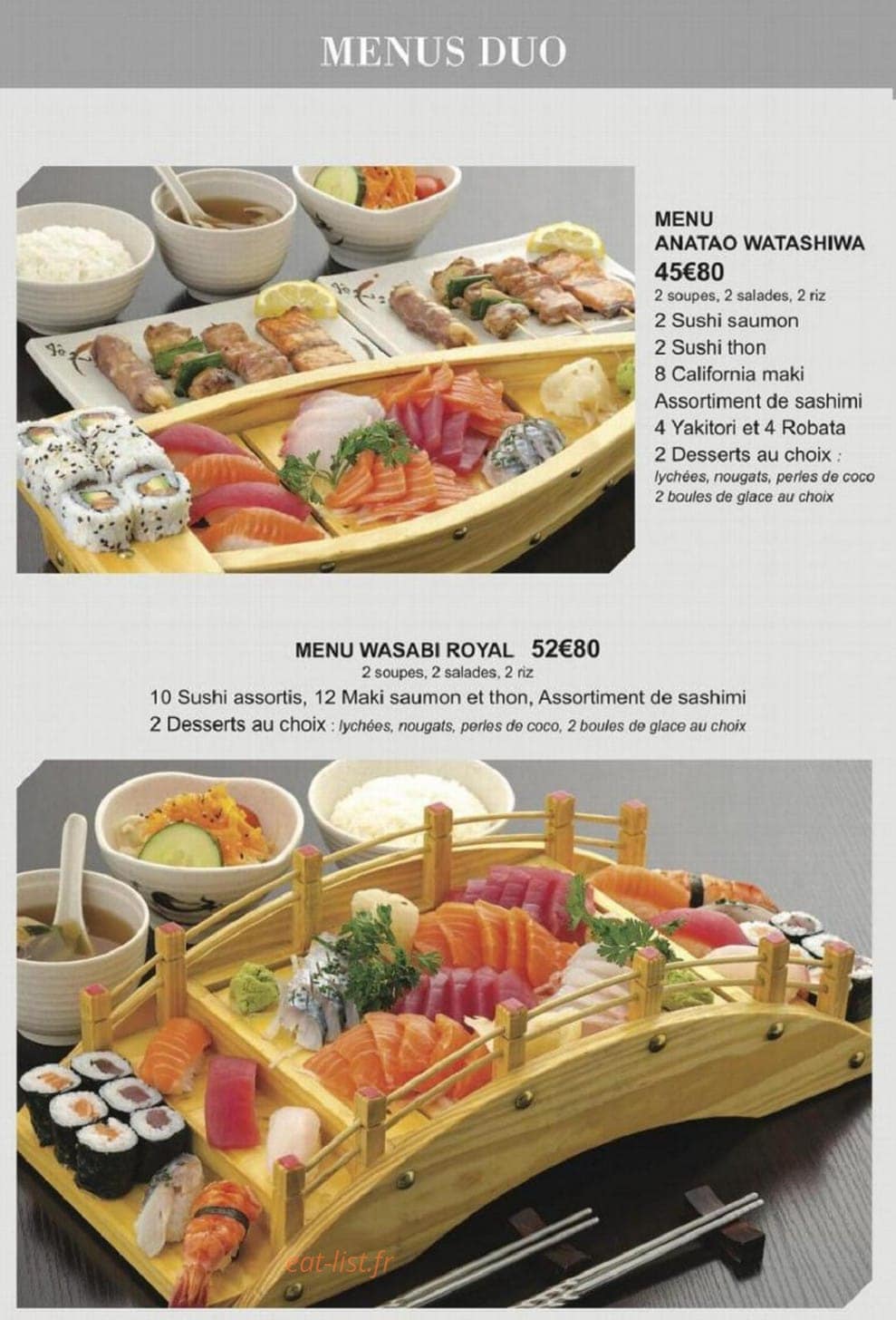 Wasabi — carte page 2
