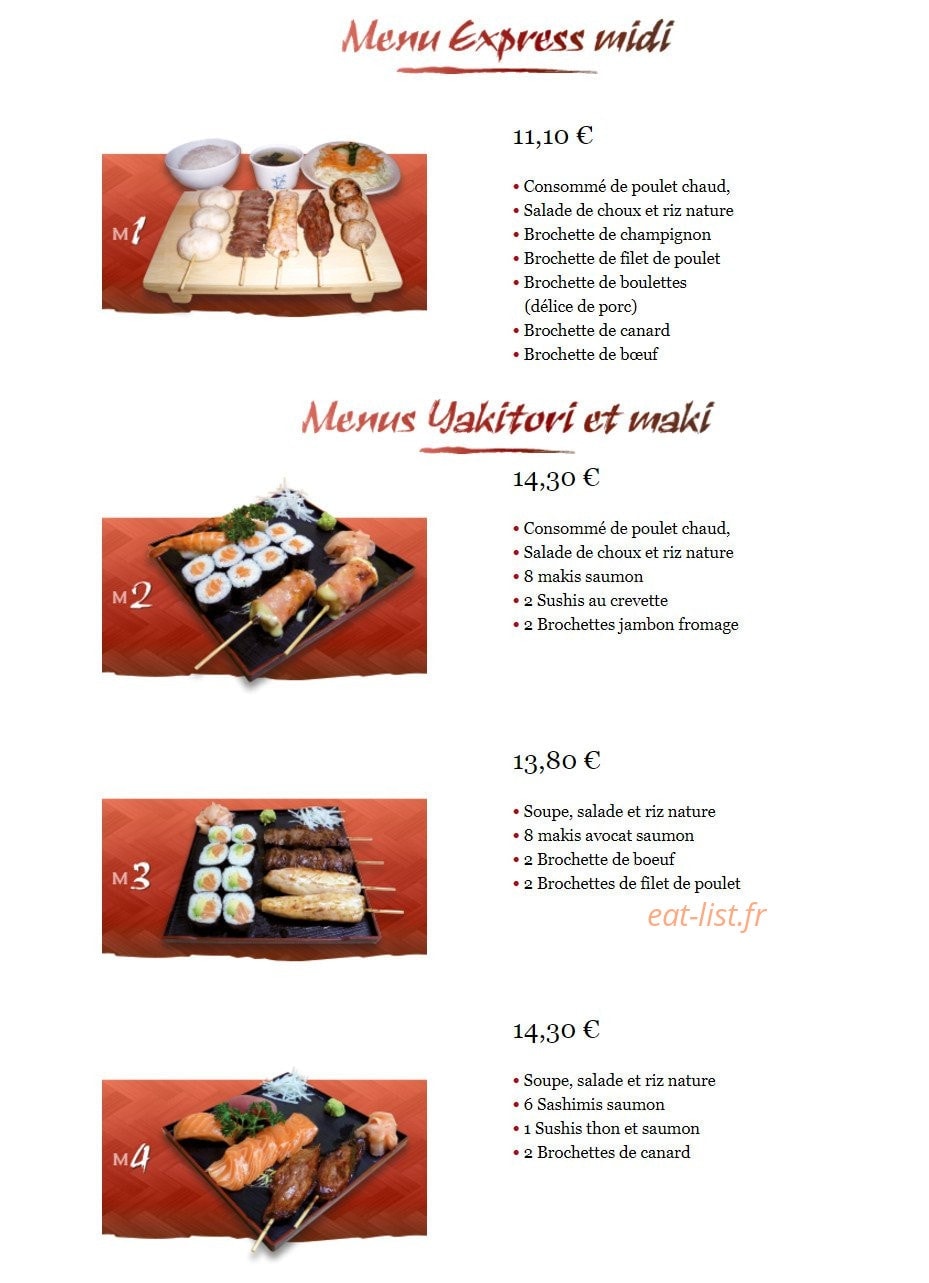 Yakido — carte page 3
