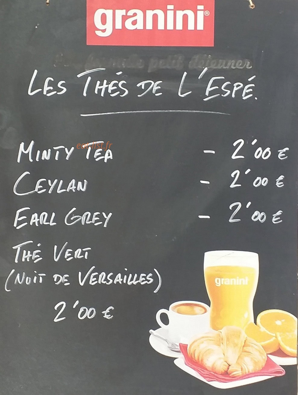 Bar de l'Espérance — carte page 4