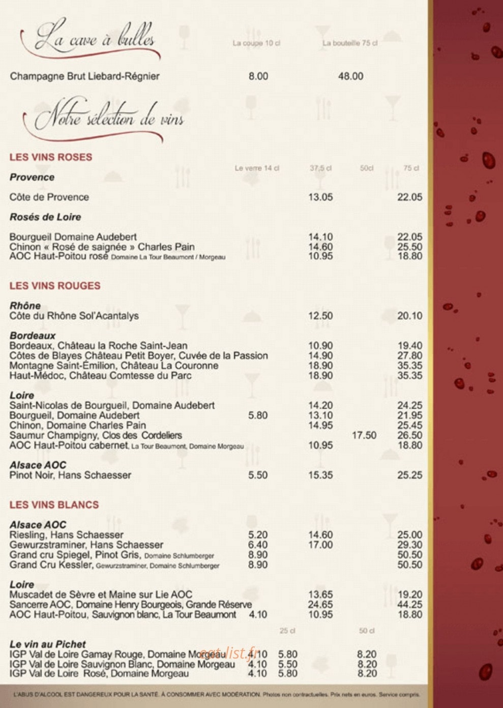 Brasserie Chez Julien — carte page 2