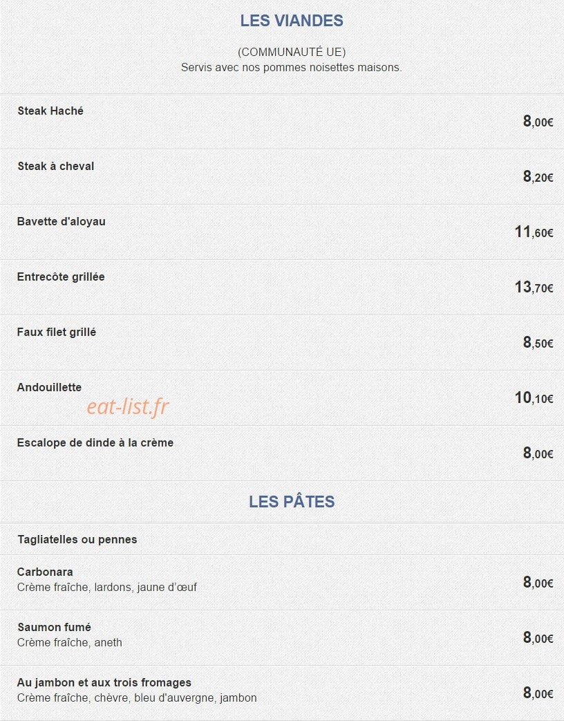 Café de l'Industrie — carte page 3