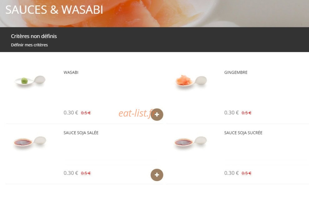 Faya Sushi — carte page 9
