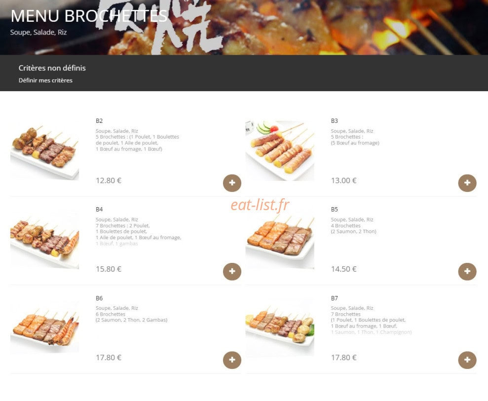 Faya Sushi — carte page 13