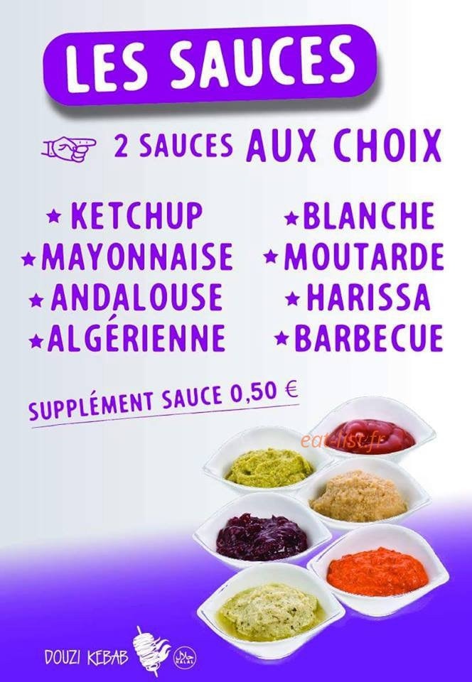 Kebab Douzi — carte page 2