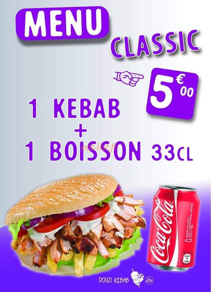 Kebab Douzi — carte page 8