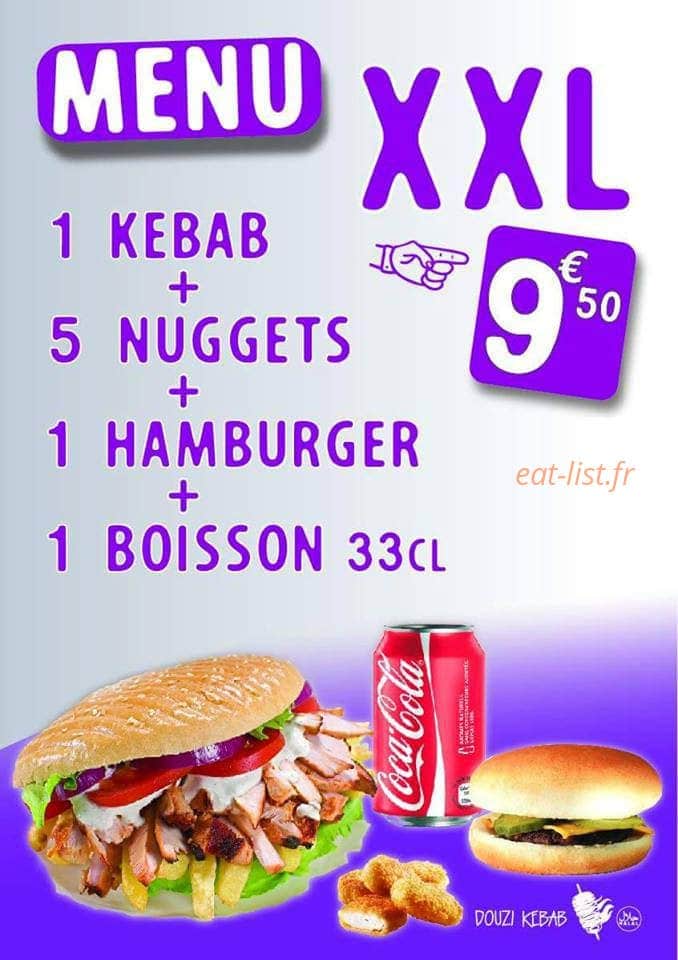 Kebab Douzi — carte page 5